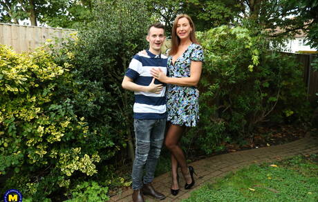 Mature NL are proud to present you with a xxx photos featuring charismatic dame in sex scene with boy